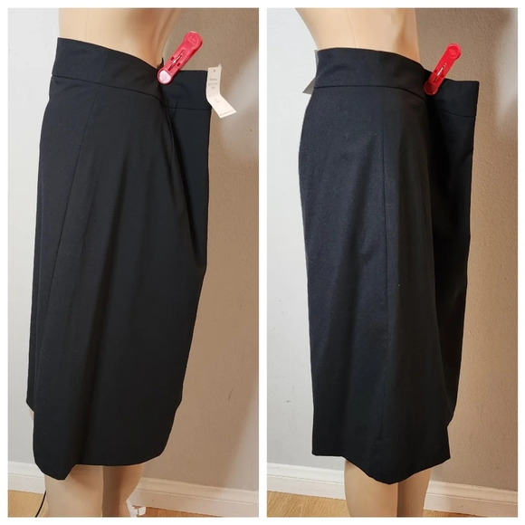 NWT Banana Republic Wool Black Skirt. Women's size 8 Tall. - Picture 4 of 14